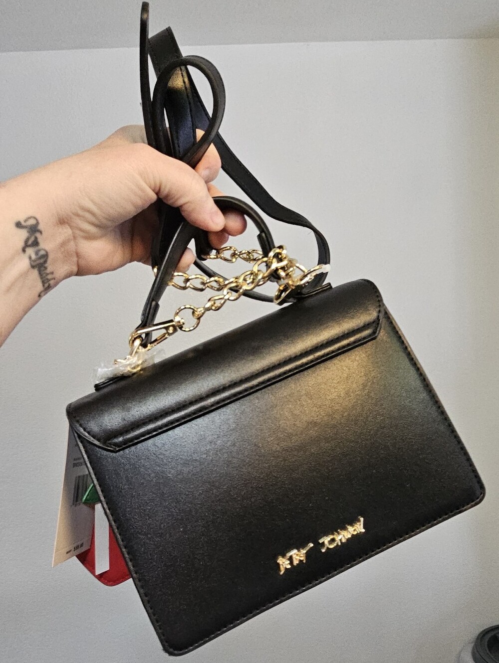 LOW START - Betsey Johnson Cherry Cute Black Crossbody Bag - NWT - Picture 7 of 16